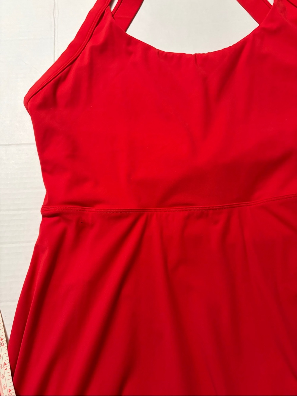 Halara Red Backless Twisted Dance Flare Dress XL | Easy Peezy Activewear - Picture 9 of 13